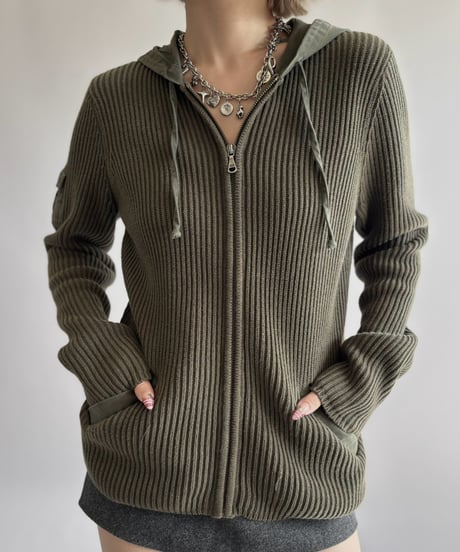【USED】 Lauren Ralph Lauren Knit Zip Parka / 261017-010
