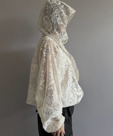 【RE;CIRCLE】RE Lace Hooded Jacket / 260824-015