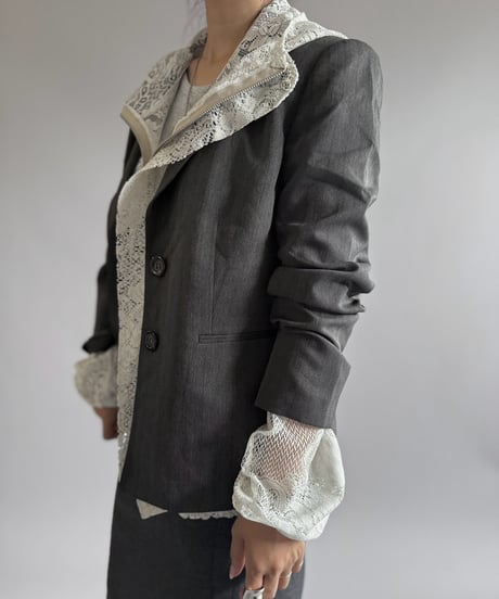 【RE;CIRCLE】RE Lace Hooded Jacket / 260914-009