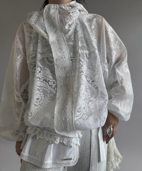 【RE;CIRCLE】RE Lace Hooded Jacket / 260914-003