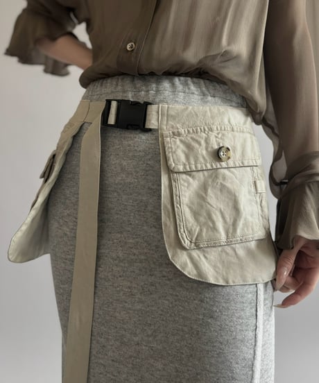 【RE;CIRCLE】  RE Fishing Vest Belt Bag / 260810-004