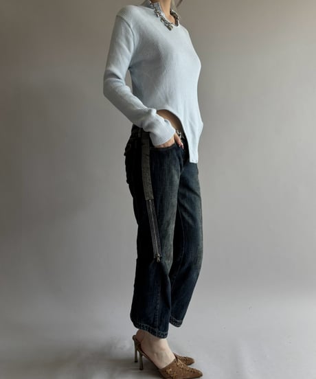 【RE;CIRCLE】 RE Rib Knit Leotard Top /261001-016