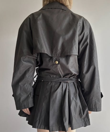 【RE;CIRCLE】 RE Pleated Hem Trench Coat  / 261015-024