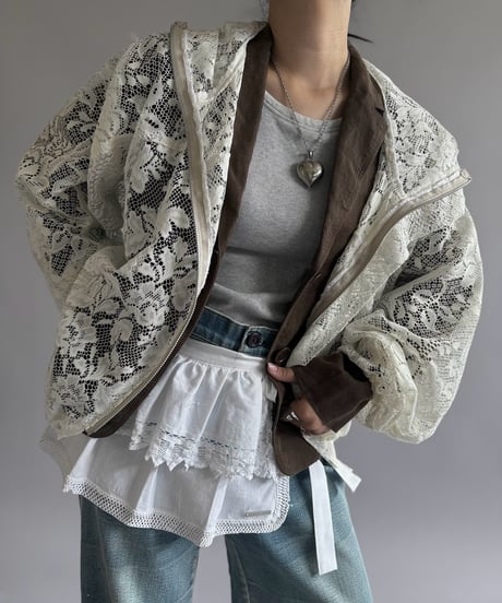 【RE;CIRCLE】RE Lace Hooded Jacket / 260914-001