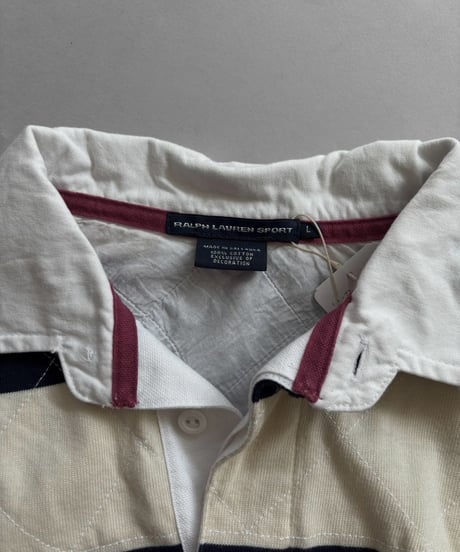 【USED】 RALPH LAUREN SPORT Stripe Rugger Shirt / 261017-026