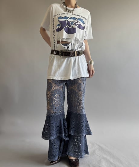 【RE;CIRCLE】  RE  Crochet Tiered Pants/ 260810-039