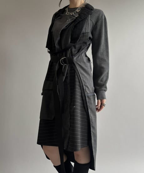 【USED】 Frocku-London Design Patchwork L/S Dress / 260919-003