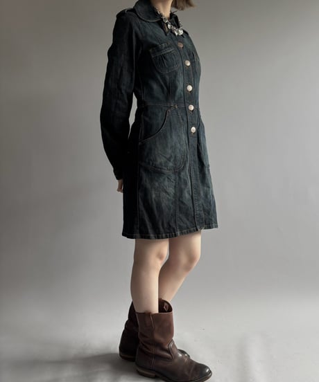 【USED】 Design Long Length Denim Jacket / 261010-003