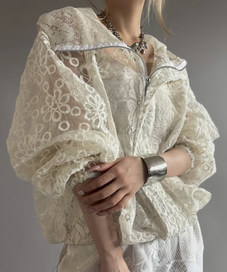 【RE;CIRCLE】RE Crochet  Hooded Blouson / 260709-016