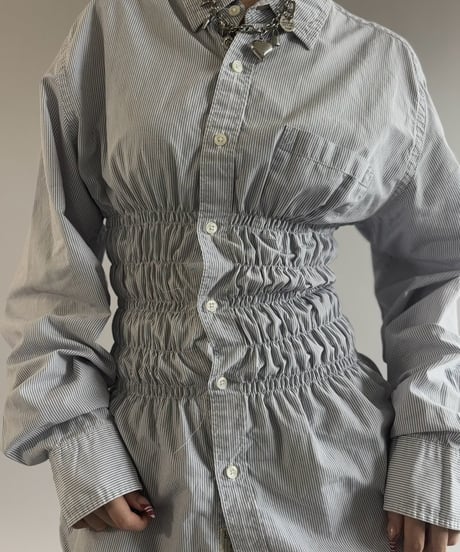 【RE;CIRCLE】 RE Shirring Shirt / 261008-001