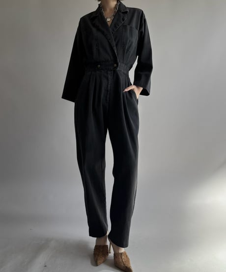 【USED】 Two-Tuck Cotton Jump Suit / 261024-011