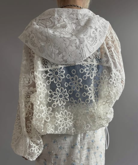 【RE;CIRCLE】RE Crochet  Hooded Blouson / 260709-013