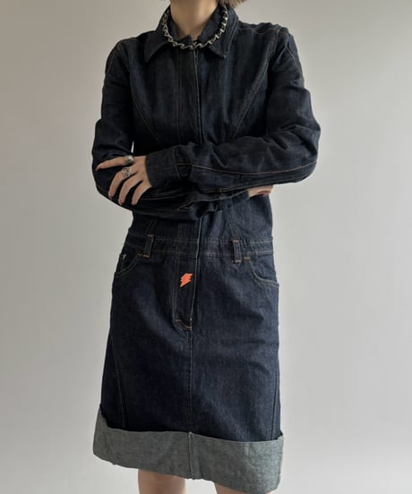 【USED】 W&LT Design Denim One-Piece / 261003-022