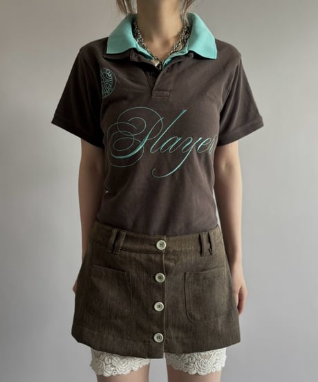 【Chinatsu Aoyama】 RE Player Polo Shirt / 260827-043