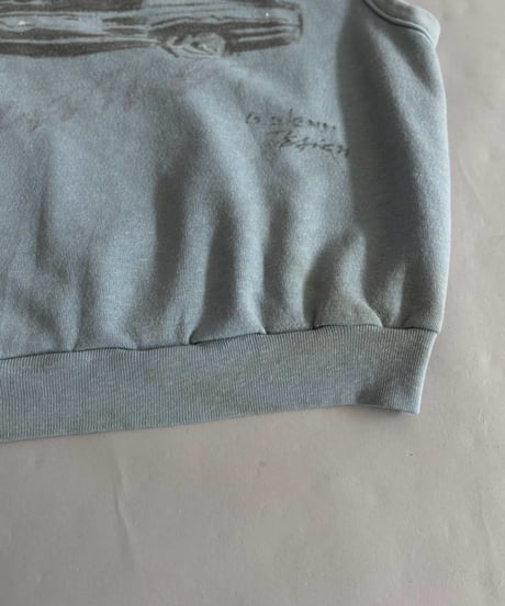 【USED】 80's Classic Car Print N/S Sweat / 261024-012