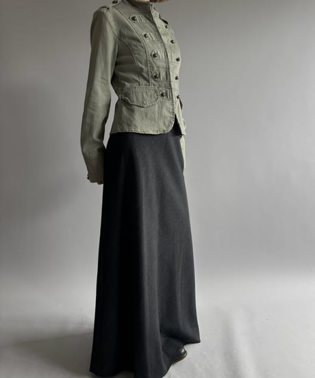 【USED】 Wool Mix Flare Skirt /261010-007