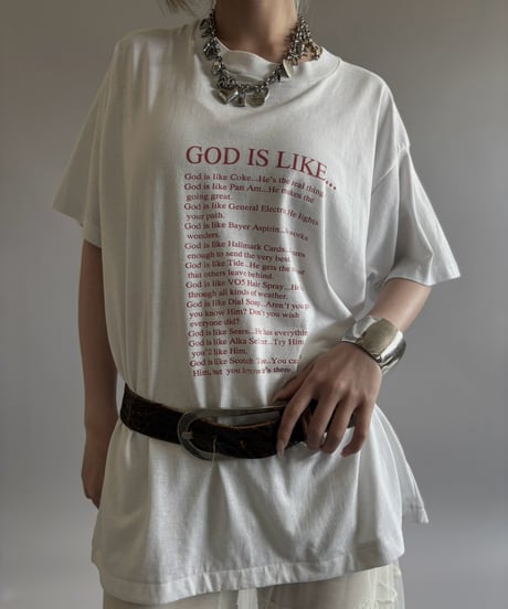 【USED】 Made in USA GOD IS LIKE T-Shirt / 260808-017
