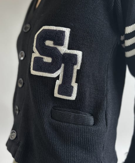 【USED】 Lettered Knit Cardigan / 261031-005