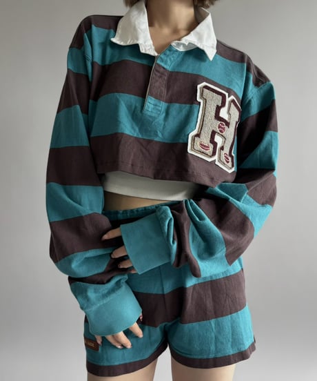 【RE;CIRCLE】 RE Cropped Rugger Shirt Set-Up  /261015-002