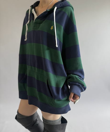【USED】 Polo by Ralph Lauren Hooded Rugger Shirt / 260905-002