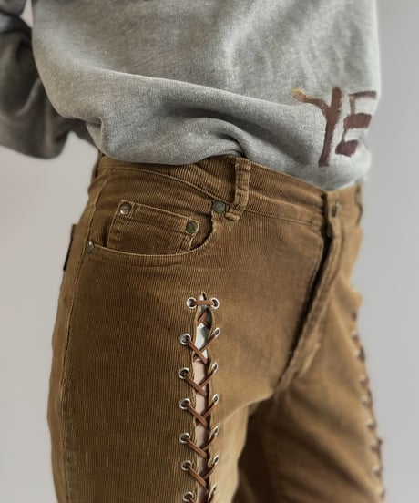 【RE;CIRCLE】 RE Lace-up Cords Pants / 261008-019