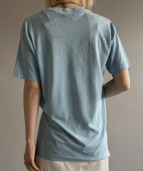 【USED】 Made in USA 80's Don't Worry Be Happy T-Shirt/ 260711-008