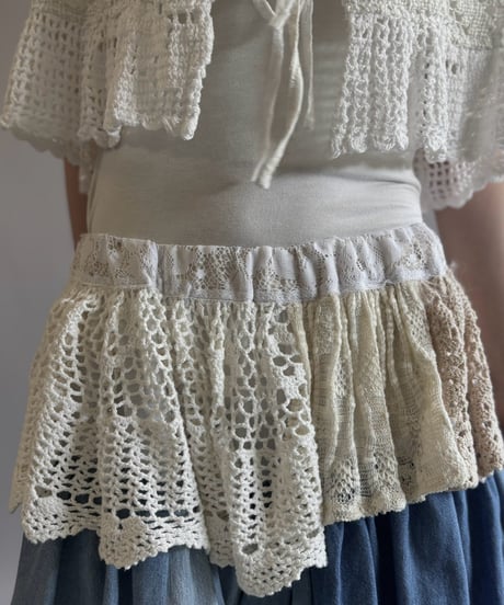 【RE;CIRCLE】  RE Crochet Long Skirt / 260810-038