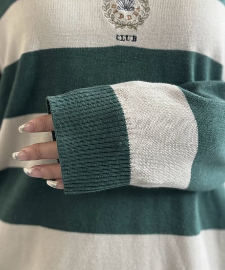 【USED】 Made in Italy Border Knit / 261031-018