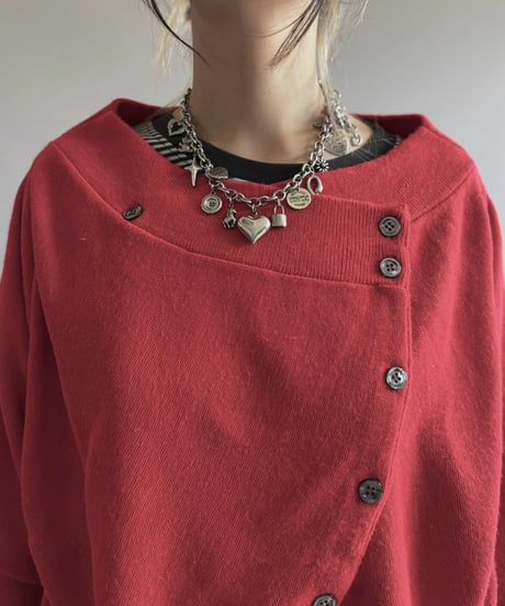 【RE;CIRCLE】 RE Deformed Acrylic Cardigan / 261005-007