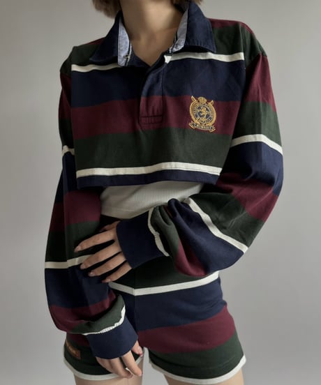 【RE;CIRCLE】 RE Cropped Rugger Shirt Set-Up  /261015-004