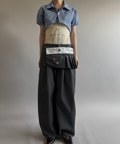 【Chinatsu Aoyama】 RE Makers Shirt Stripe / 260813-030