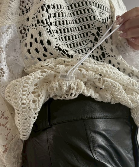 【RE;CIRCLE】RE Crochet  Hooded Blouson / 260709-012