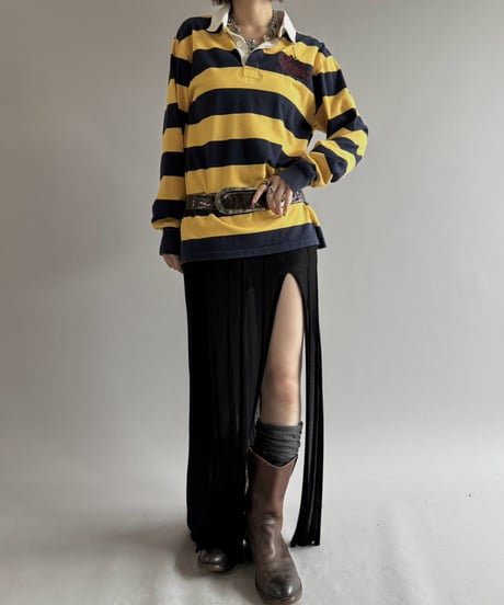 【USED】 90's Polo Ralph Lauren Striped Rugby Shirt / 261003-018