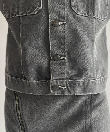 【USED】 MARITHÉ + FRANÇOIS GIRBAUD Glitter Denim Jacket   / 261010-008