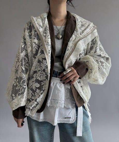 【RE;CIRCLE】RE Lace Hooded Jacket / 260914-001