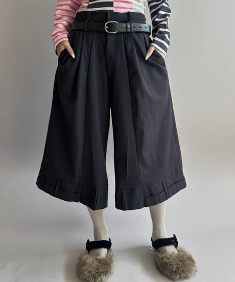 【Chinatsu Aoyama】 Suit Docking Wide Pants  /  2601022-005