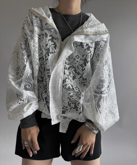 【RE;CIRCLE】RE Lace Hooded Jacket / 260914-007