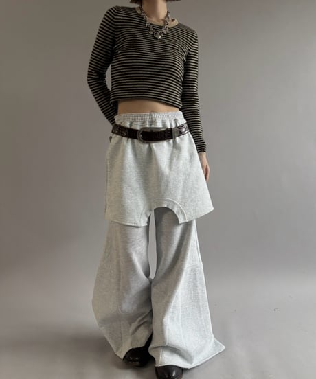【RE;CIRCLE】 RE Deformed Sweat Pants / 261008-009