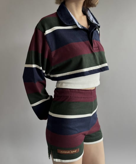 【RE;CIRCLE】 RE Cropped Rugger Shirt Set-Up  /261015-004