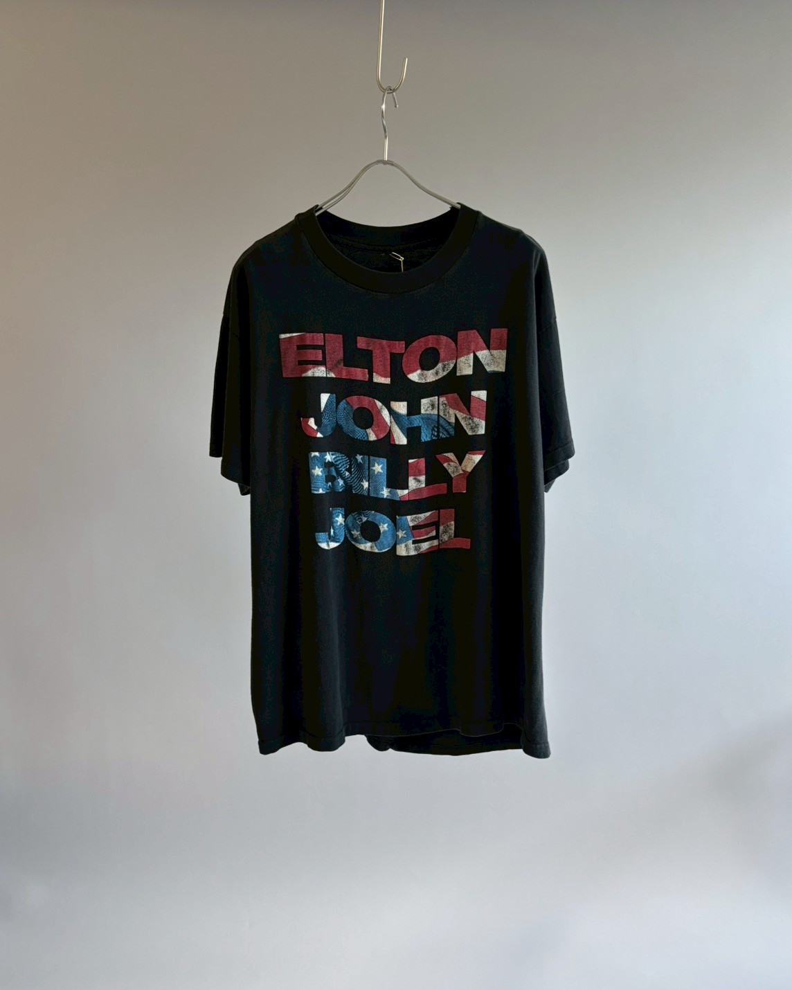 USED】 90's ELTON JOHN BILLY JOEL T-Shirt/ 2607