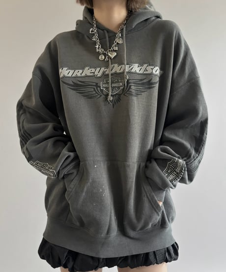 【USED】 HARLEY-DAVIDSON Over Size Hoodie / 261003-023