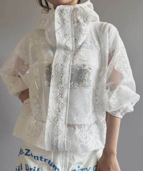 【RE;CIRCLE】RE Lace Hooded Jacket / 260824-013