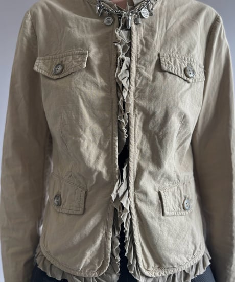 【USED】 BENETTON Design Frill Jacket   / 261010-028