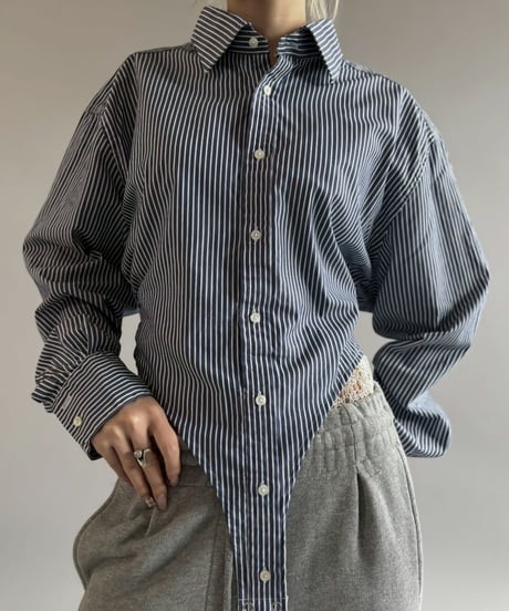 【RE;CIRCLE】RE Leotard Stripe Shirt / 260713-006