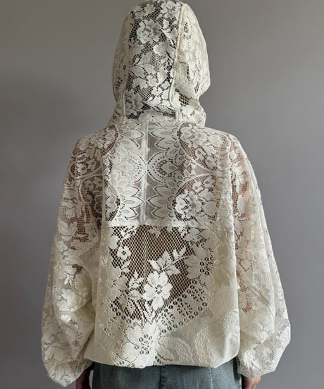 【RE;CIRCLE】RE Lace Hooded Jacket / 260824-010