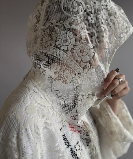 【RE;CIRCLE】RE Lace Hooded Jacket / 260824-007