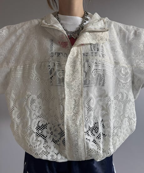 【RE;CIRCLE】RE Lace Hooded Jacket / 260824-006