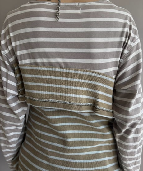 【Chinatsu Aoyama】 Patchwork Border Top  /  2601022-031