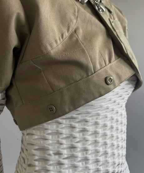 【Chinatsu Aoyama】 RE Makers Shirt Khaki / 260813-022