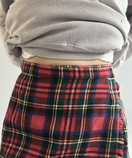 【USED】 Kilt Check Skirt / 261031-032